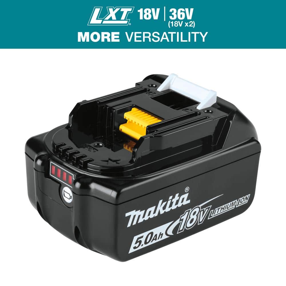 Makita LXT Power Tool Battery 5.0Ah Lithium-Ion 18V 45 Min Charge Time
