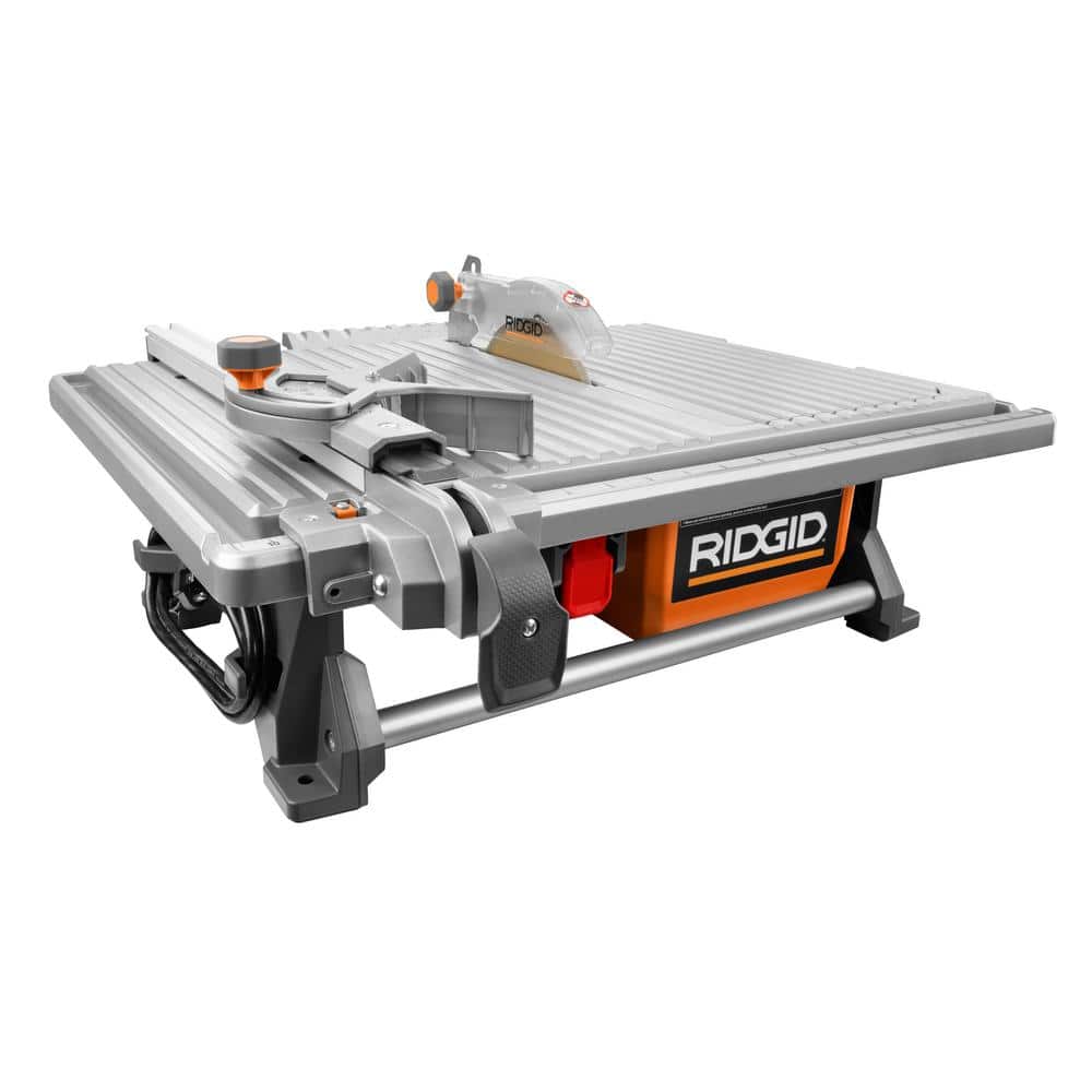 Ridgid R4021 120-Volt 6.5 Amp Corded 7 Inch Self-Aligning Table Top Wet Tile Saw (New Open Box)