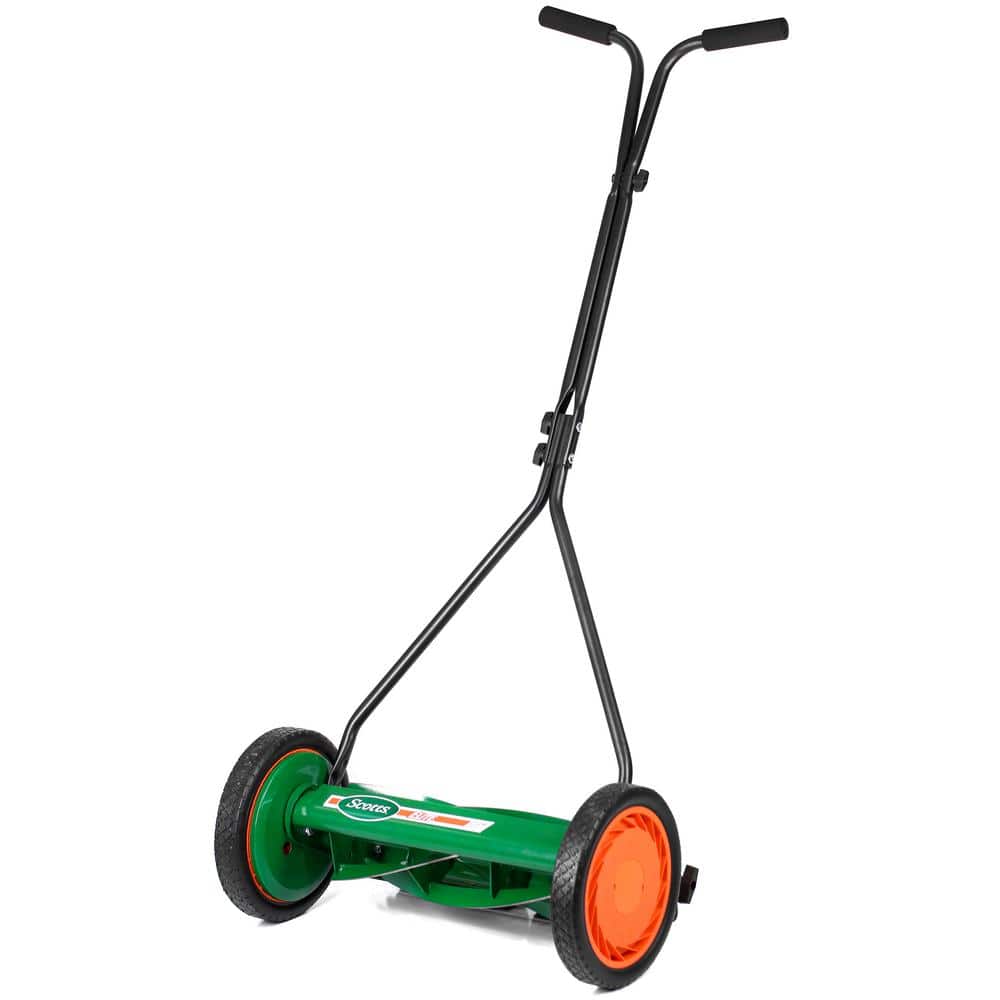 Scott s Reel Lawn Mower 16 in. Manual Walk Behind Push Rust Resist Deck 415-16S