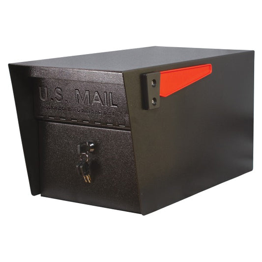 Mail Boss Mail Manager Locking Security Post Mount Mailbox Steel  Rust Resistant