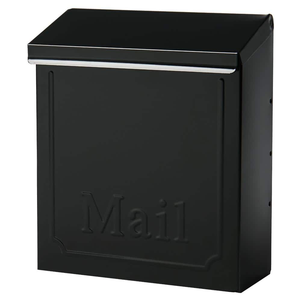Architectural Mailboxes Townhouse Medium  Vertical  Locking  Steel  Wall Mount Mailbox  Black  THVKB001