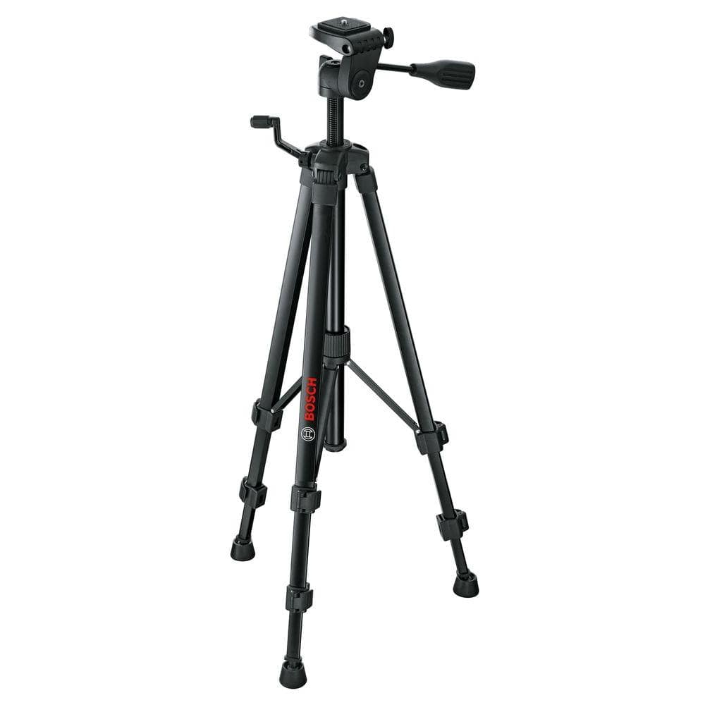 Bosch BT150 Compact Tripod with Extendable Height for Use with Line Lasers, Point Lasers, and Laser Distance Tape Measuring Tools, Black (B00SIL5O36)