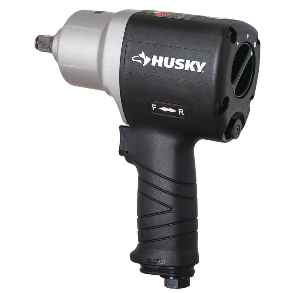 Husky H4480 800 ft/lbs Max Torque Lightwieght Twin Hammer 1/2 Inch Impact Wrench (New Open Box)