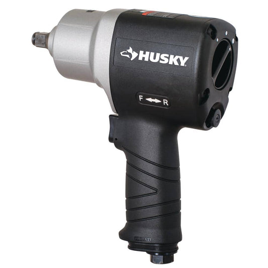 Husky H4480 800 ft/lbs Max Torque Lightwieght Twin Hammer 1/2 Inch Impact Wrench (New Open Box)