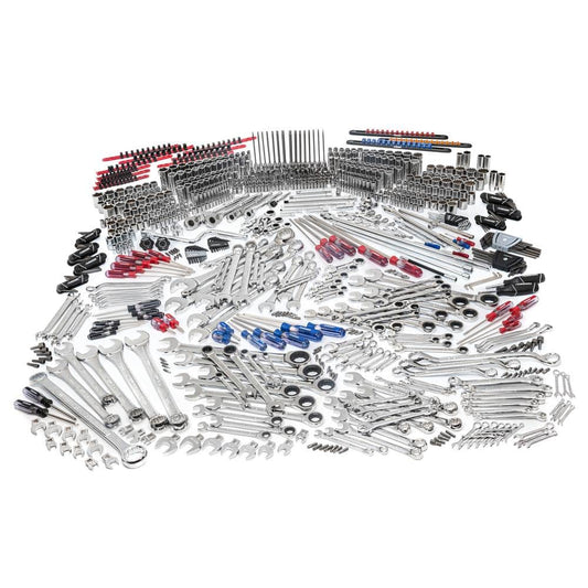1/4 in., 3/8 in., and 1/2 in. Drive Master Mechanics Tools Set (872-Piece)