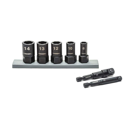 husky metric dual direction extraction socket set (7-piece)