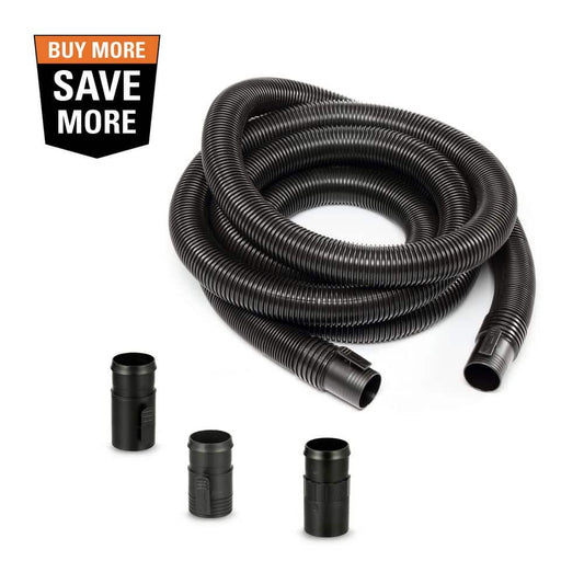 2-1/2 in. x 20 ft. Dual-Flex Tug-A-Long Locking Vacuum Hose for RIDGID Wet/Dry Shop Vacuums